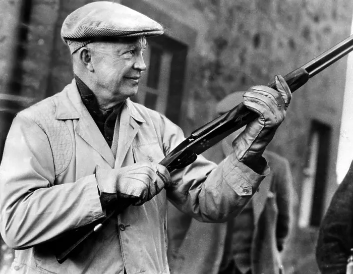 Framed Print : General Dwight D. Eisenhower on vacation at Culzean Castle, Scotland. October 29 1951. Courtesy: CSU Archives / Everett Collection