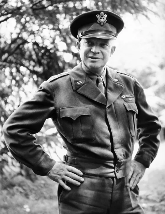 Framed Print : General Dwight Eisenhower, Supreme Commander, Allied Forces during World War II