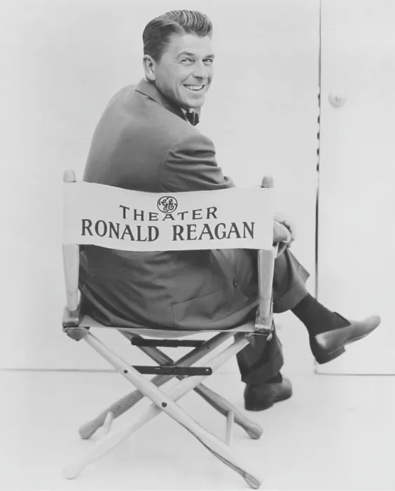 Framed Print : GENERAL ELECTRIC THEATER, Ronald Reagan, 1953-1962, 1955 publicity pose Framed Print : GENERAL ELECTRIC THEATER, Ronald Reagan, 1953-1962, 1955 publicity pose