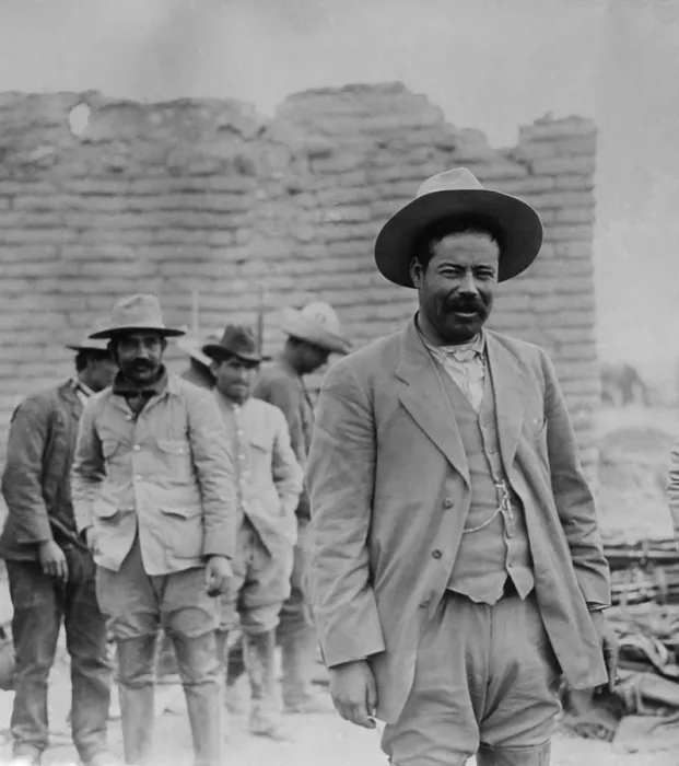 Framed Print : General Francisco Pancho Villa during the Mexican Revolution in March 1914. After Sept
