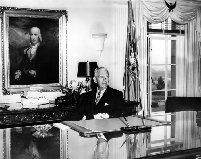 Framed Print : General George C. Marshall as Secretary of Defense 9 / 21 / 50. Courtesy: CSU Archives  /  Everett Collection
