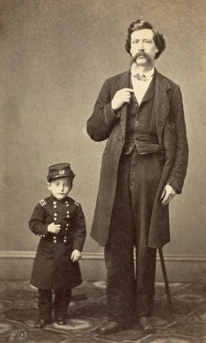 Framed Print : General Grant, Jr.'s real name is Edmund Newell. P.T. Barnum claimed was the smallest man in the world