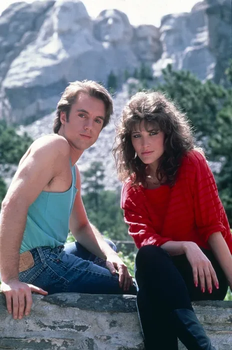 Framed Print : GENERAL HOSPITAL, from left: Shaun Cassidy, Robyn Bernard, (1987), 1963