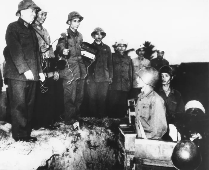 Framed Print : General Vo Nguygen Giap, Deputy Premier and Defense Minister of North Vietnam. He visited North Vietnamese troops in March 1968, shortly after the Tet Offensive