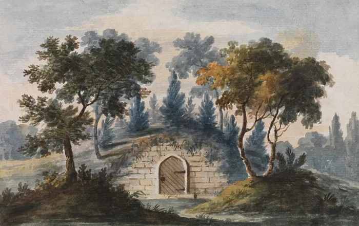 Framed Print : General Washington's Tomb at Mount Vernon, by Pavel Petrovich Svinin, 1811-13, American watercolor painting (BSLOC_2019_5_15) Framed Print : General Washington's Tomb at Mount Vernon, by Pavel Petrovich Svinin, 1811-13, American watercolor painting (BSLOC_2019_5_15)