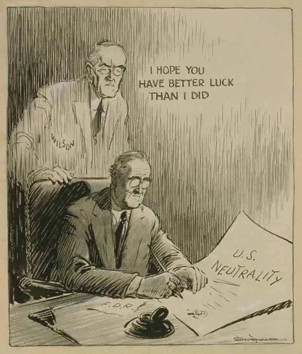 Framed Print : Only a Generation Apart, 1935 cartoon, by Vaughn Shoemaker