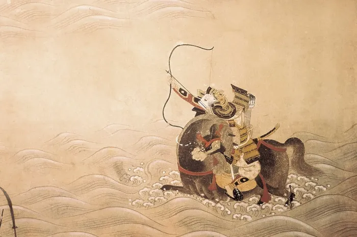 Framed Print : 'GenPei War Episodes' (18th c.). Work of the Tosa school. Japanese art. Tokugawa shogunate period. ITALY. Venice. Museum of Oriental Art Framed Print : 'GenPei War Episodes' (18th c.). Work of the Tosa school. Japanese art. Tokugawa shogunate period. ITALY. Venice. Museum of Oriental Art
