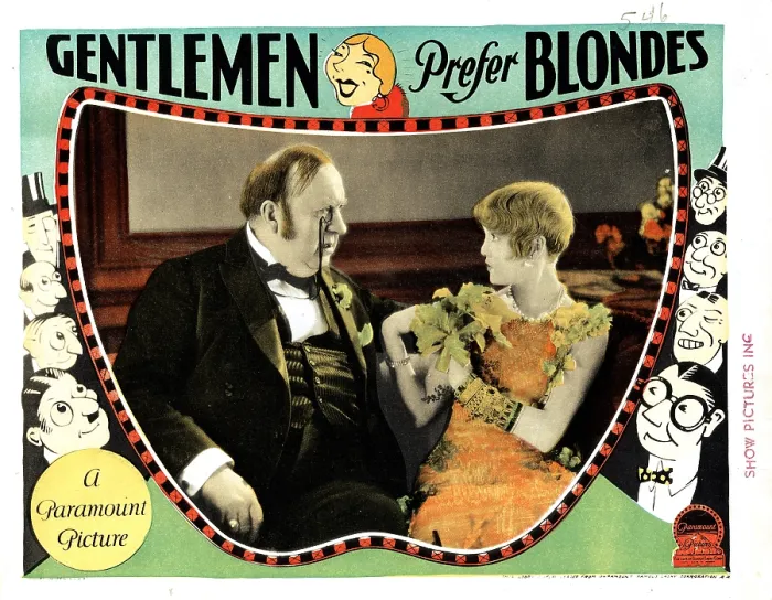 Framed Print : GENTLEMEN PREFER BLONDES, from left, Mack Swain, Ruth Taylor, 1928
