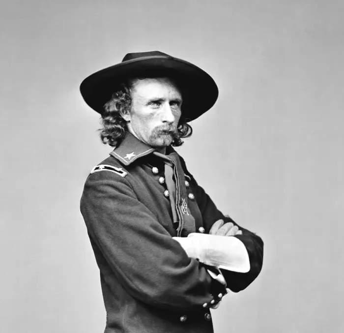 Framed Print : George Armstrong Custer, U.S. Army major general, ca. 1863