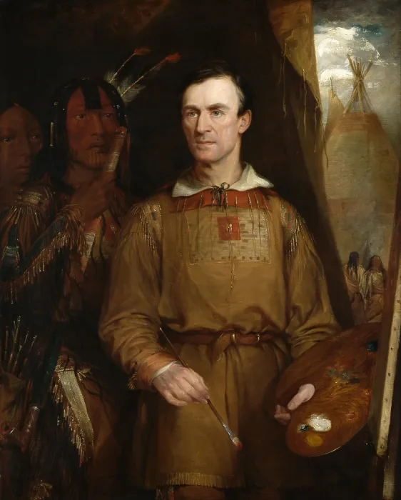 Framed Print : George Catlin painted an extensive visual record of the American Plains Indians in the 1830s. He based the rear of his career expanding this work, in the US and Europe