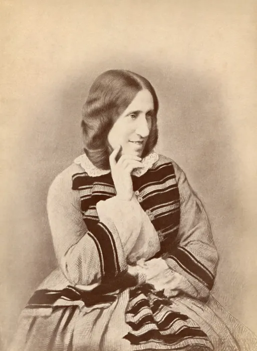 Framed Print : George Eliot, Victorian author of the classics SILAS MARNER (1861), and MIDDLEMARCH (1872). Carte de visite from an original daguerreotype, c.1850-59 (BSLOC_2018_4_39) Framed Print : George Eliot, Victorian author of the classics SILAS MARNER (1861), and MIDDLEMARCH (1872). Carte de visite from an original daguerreotype, c.1850-59 (BSLOC_2018_4_39)