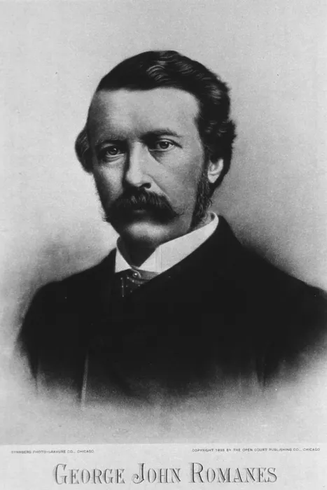 Framed Print : George John Romanes (1848-1894), wrote two pioneering books on evolutionary psychology, ANIMAL INTELLIGENCE (1881) and MENTAL EVOLUTION IN MAN (1888)