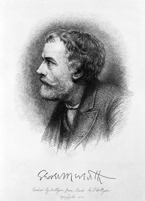 Framed Print : George Meredith (1928-1909) English poet and novelist developed characters, both men and women, of psychological complexity. Ca. 1900