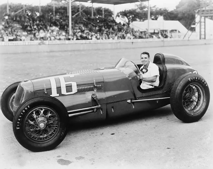 Framed Print : George Robson was the winner of the 1946 Indianapolis 500. Robson was killed in multi-car pile-up later that year at Lakewood Speedway in Atlanta, Georgia. - (BSLOC_2014_17_178)