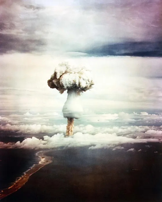 Framed Print : The GEORGE Shot, was the first nuclear explosion to test principles that would lead to hydrogen bombs