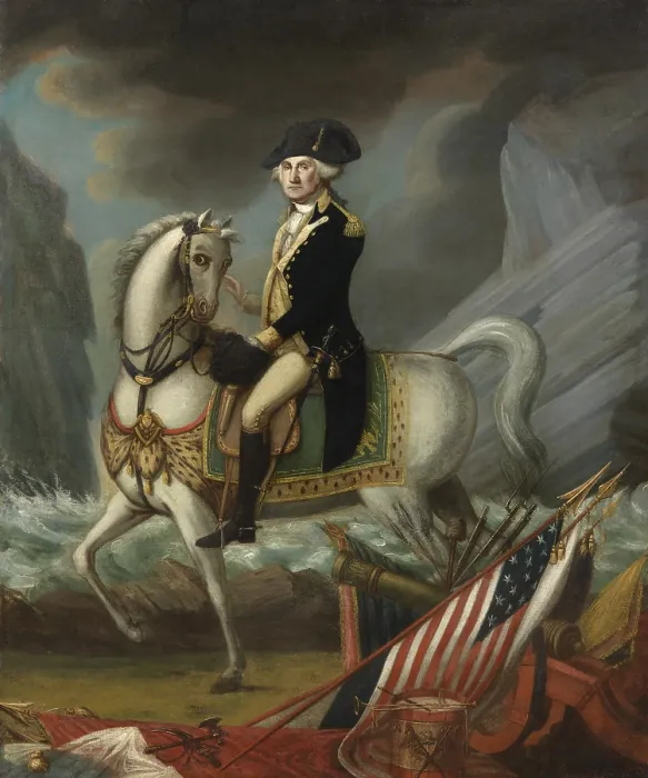 Framed Print : George Washington, 1st President of the United States, held office from 1789 to 1797
