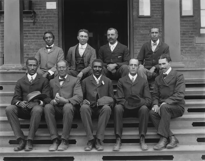 Framed Print : George Washington Carver (1864-1943) was named head of the Agriculture Department at the five year old Tuskegee Normal and Industrial Institute