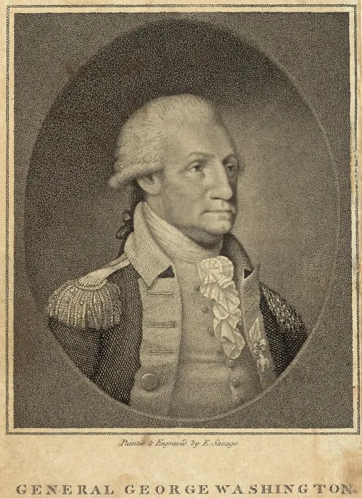 Framed Print : George Washington when commander of the American revolutionary forces. 1790 Print by Edward Savage