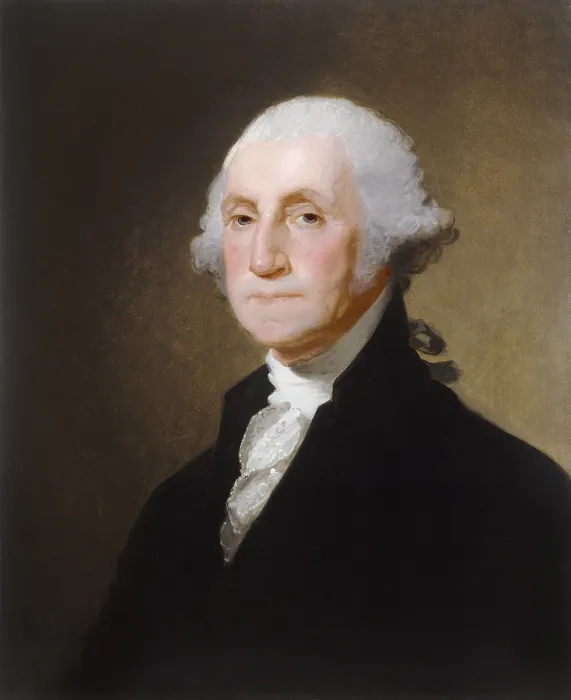 Framed Print : George Washington, by Gilbert Stuart, 1821, American painting, oil on canvas