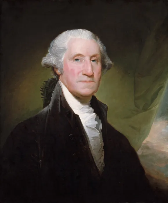 Framed Print : George Washington, by Gilbert Stuart, 1795, American painting, oil on canvas