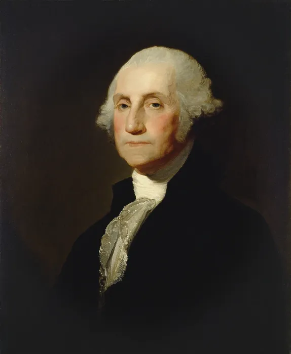 Framed Print : George Washington, by Gilbert Stuart, c. 1803-05, American painting, oil on canvas