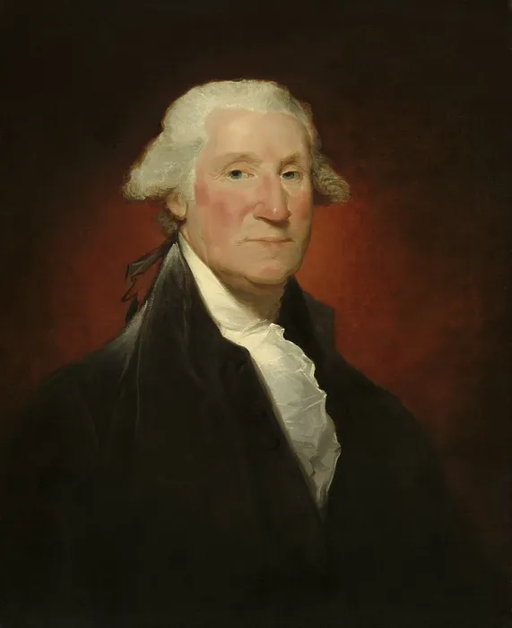 Framed Print : George Washington, by Gilbert Stuart (Vaughan portrait), 1795, American painting, oil on canvas