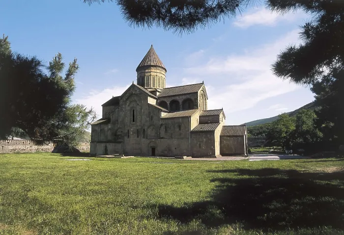 Framed Print : GEORGIA. MTSKHETA-TIANETI. Mtskheta. Svetizchoveli Cathedral (1010-1029) by the architect Arsukidse. AISA / Everett Collection**US SALES ONLY**