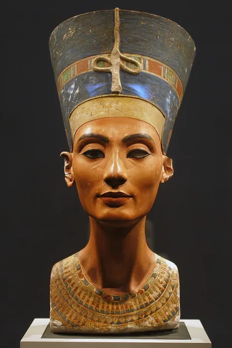 Framed Print : GERMANY. Berlin. Nefertiti Bust. Egyptian Museum (Agyptische Museum). Sculpture. - Oscar Elias / Iberfoto / Everett Collection (342567)**US SALES ONLY**