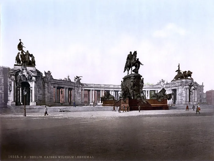 Framed Print : Germany, Emperor William I monument, Berlin, photochrom, circa 1900