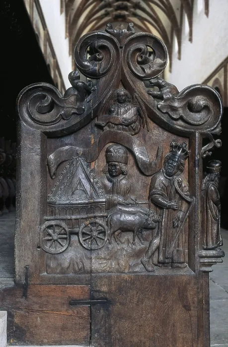 Framed Print : GERMANY. Maulbronn. Maulbronn Monastery. Choir stalls (1450). Gothic art. Sculpture on wood. AISA / Everett Collection (88431)**US SALES ONLY** Framed Print : GERMANY. Maulbronn. Maulbronn Monastery. Choir stalls (1450). Gothic art. Sculpture on wood. AISA / Everett Collection (88431)**US SALES ONLY**
