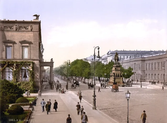 Framed Print : Germany, Unter den Linden, Berlin, photochrom, circa early 1900s Framed Print : Germany, Unter den Linden, Berlin, photochrom, circa early 1900s