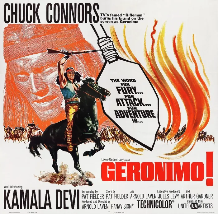 Framed Print : GERONIMO!, (aka GERONIMO), US poster art, Chuck Connors, 1962