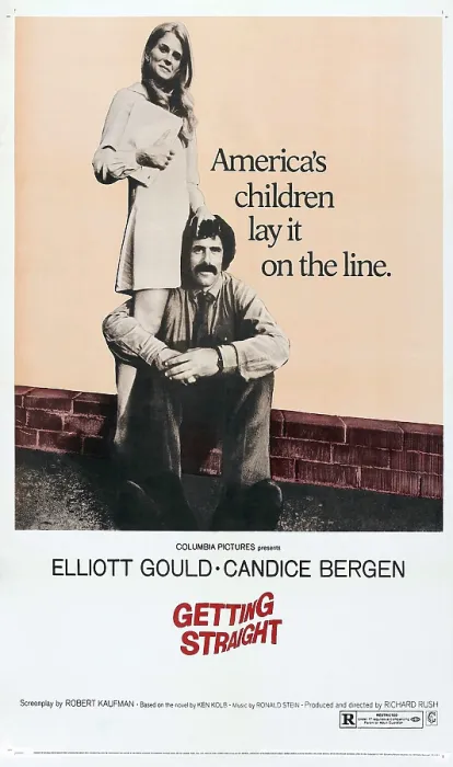 Framed Print : GETTING STRAIGHT, US poster, from left: Candice Bergen, Elliott Gould, 1970 Framed Print : GETTING STRAIGHT, US poster, from left: Candice Bergen, Elliott Gould, 1970