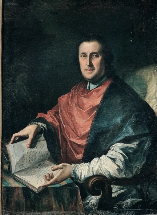Framed Print : Ghedini Giuseppe Antonio, Portrait of Girolamo Baruffaldi, 1736, 18th Century, oil on canvas, Italy, Emilia Romagna, Ferrara, National Gallery of Art
