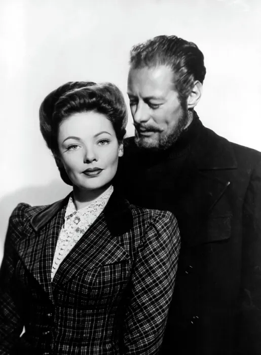 Framed Print : THE GHOST AND MRS. MUIR, Gene Tierney (wearing a costume designed by Oleg Cassini), Rex Harrison, 1947, TM & Copyright (c) 20th Century Fox Film Corp. All rights reserved