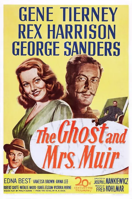 Framed Print : THE GHOST AND MRS. MUIR, US poster art, from bottom left: George Sanders, Gene Tierney, Rex Harrison, 1947. TM & Copright 20th Century-Fox Film Corp Framed Print : THE GHOST AND MRS. MUIR, US poster art, from bottom left: George Sanders, Gene Tierney, Rex Harrison, 1947. TM & Copright 20th Century-Fox Film Corp