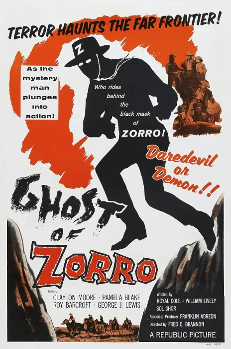 Framed Print : GHOST OF ZORRO, poster art, 1949