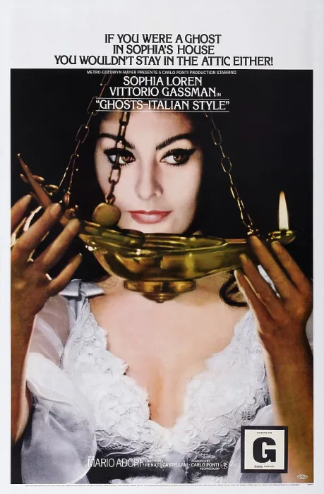 Framed Print : GHOSTS, ITALIAN STYLE, US poster art, Sophia Loren, 1967
