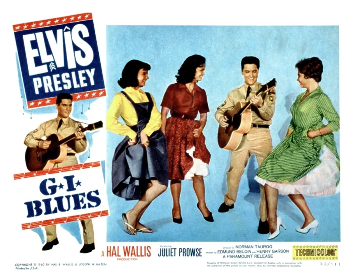 Framed Print : G.I. BLUES, at right, Elvis Presley, Juliet Prowse, 1960 Framed Print : G.I. BLUES, at right, Elvis Presley, Juliet Prowse, 1960