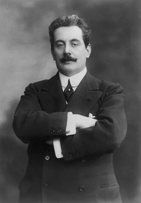 Framed Print : Giacomo Puccini (1858-1924), Italian musician composed the operas LA BOHEME, TOSCA and MADAME BUTTERFLY. Ca. 1908