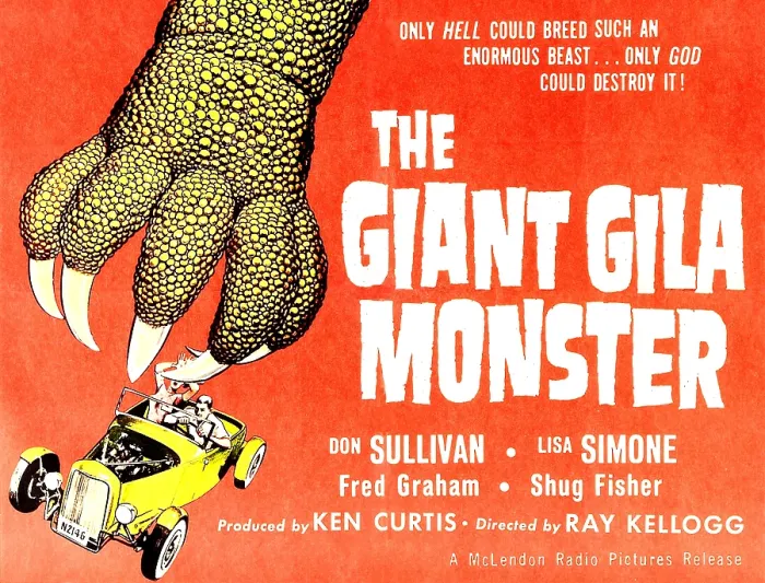 Framed Print : THE GIANT GILA MONSTER, half-sheet poster art, 1959