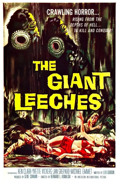 Framed Print : THE GIANT LEECHES, (aka ATTACK OF THE GIANT LEECHES), US poster, 1959