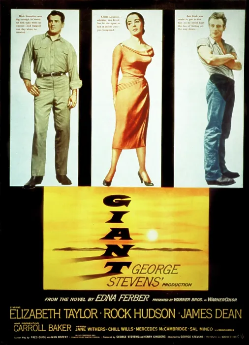 Framed Print : GIANT, Rock Hudson, Elizabeth Taylor, James Dean, 1956