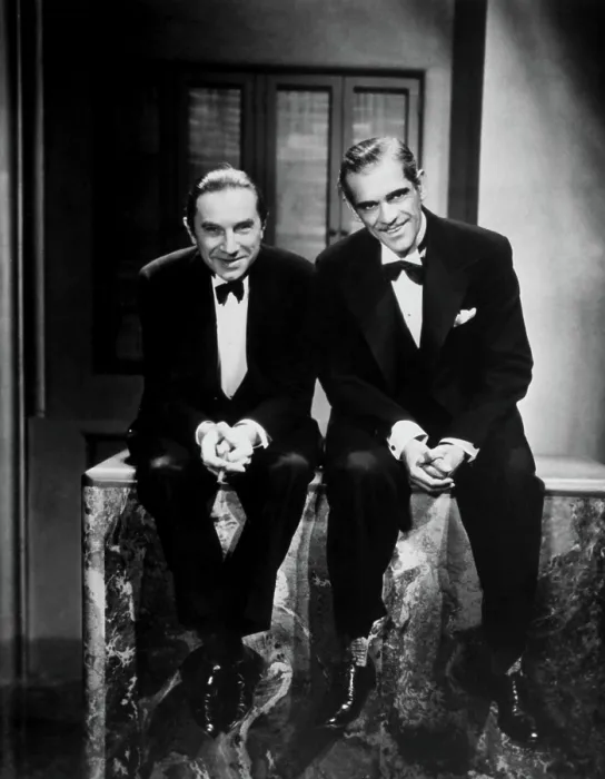 Framed Print : GIFT OF GAB, Bela Lugosi and Boris Karloff on-set, 1934 Framed Print : GIFT OF GAB, Bela Lugosi and Boris Karloff on-set, 1934