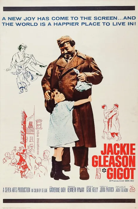 Framed Print : GIGOT, US poster art, from left: Diane Gardner, Jackie Gleason, 1962. TM & Copyright 20th Century-Fox Film Corp. All rights reserved /  courtesy Everett Collection