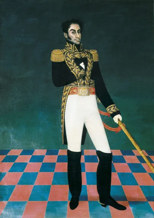 Framed Print : GIL DE CASTRO, Jos (1785-1841). Portrait of Simon Bolivar. s.XIX. BOLIVIA. Sucre. House of Liberty. Portrait from life made in Lima. Oil on canvas Framed Print : GIL DE CASTRO, Jos (1785-1841). Portrait of Simon Bolivar. s.XIX. BOLIVIA. Sucre. House of Liberty. Portrait from life made in Lima. Oil on canvas