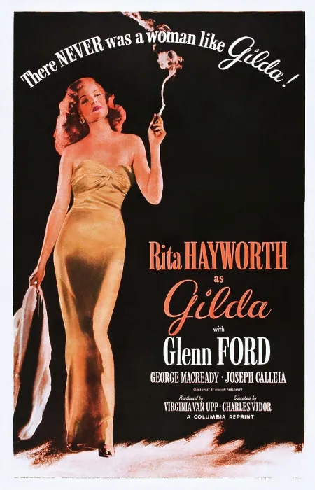 Framed Print : GILDA, Rita Hayworth on 1950s poster art, 1946 Framed Print : GILDA, Rita Hayworth on 1950s poster art, 1946
