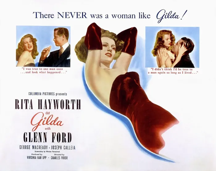 Framed Print : GILDA, Rita Hayworth, Glenn Ford, 1946