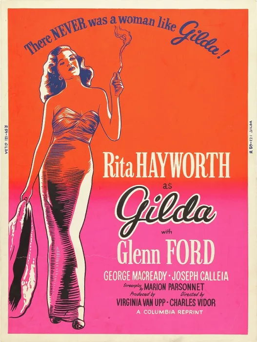 Framed Print : GILDA, Rita Hayworth on US poster art, 1946