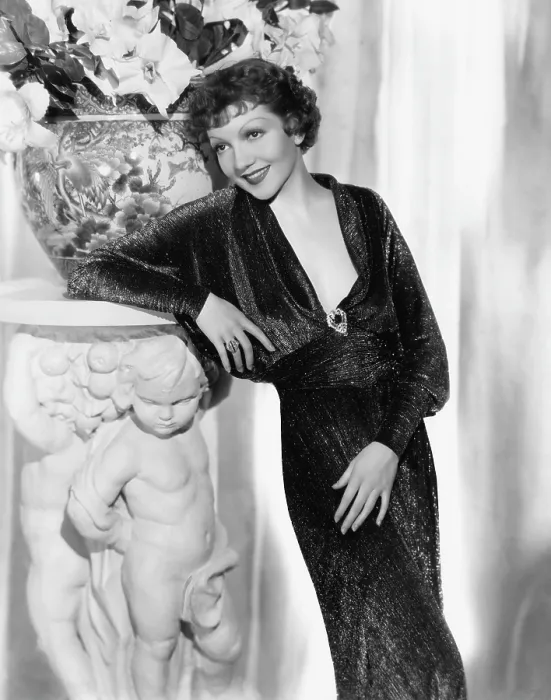 Framed Print : THE GILDED LILY, Claudette Colbert, in a gown by Travis Banton, 1935 Framed Print : THE GILDED LILY, Claudette Colbert, in a gown by Travis Banton, 1935